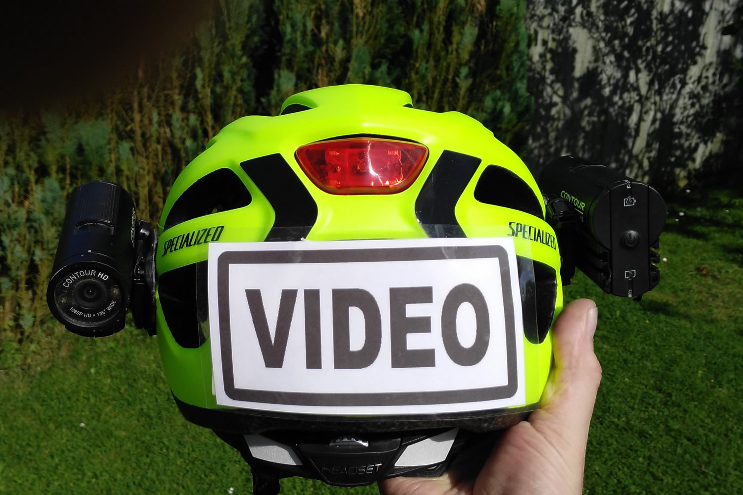 Helmet with cameras